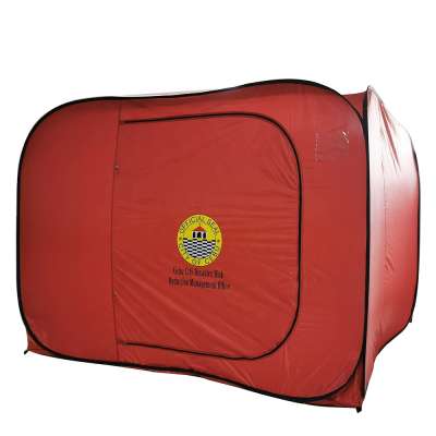 Indoor modular foldable relief pop up evacuation tent