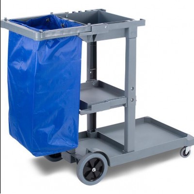 Waterproof High Capacity Thickened Housekeeping Commercial Janitorial Cleaning Cart Bag